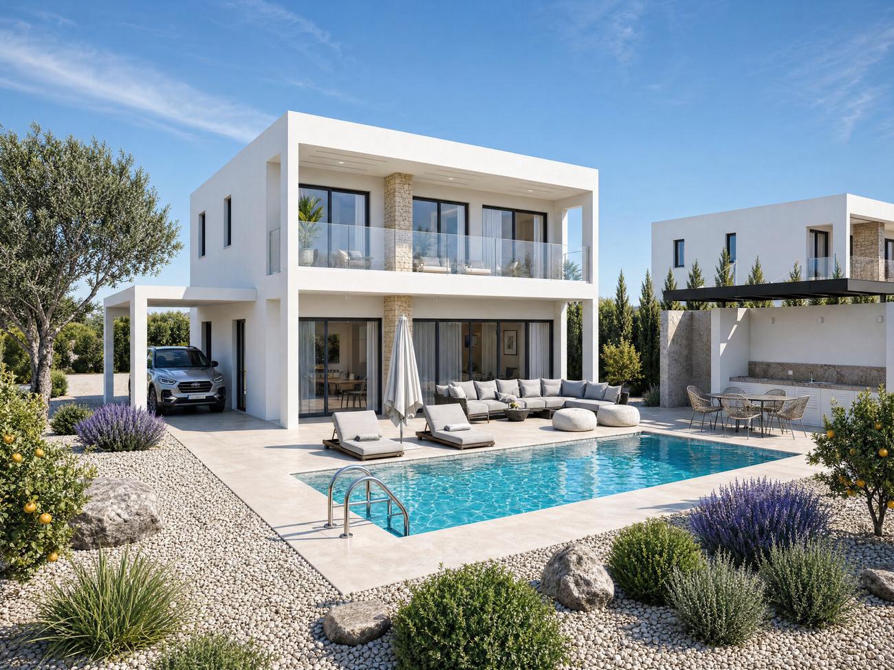 Four-bedroom villa with a private swimming pool at Lara Residences 3